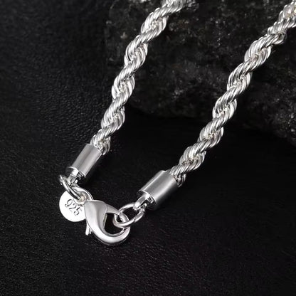 High Quality Fine 925 Sterling Silver Necklace